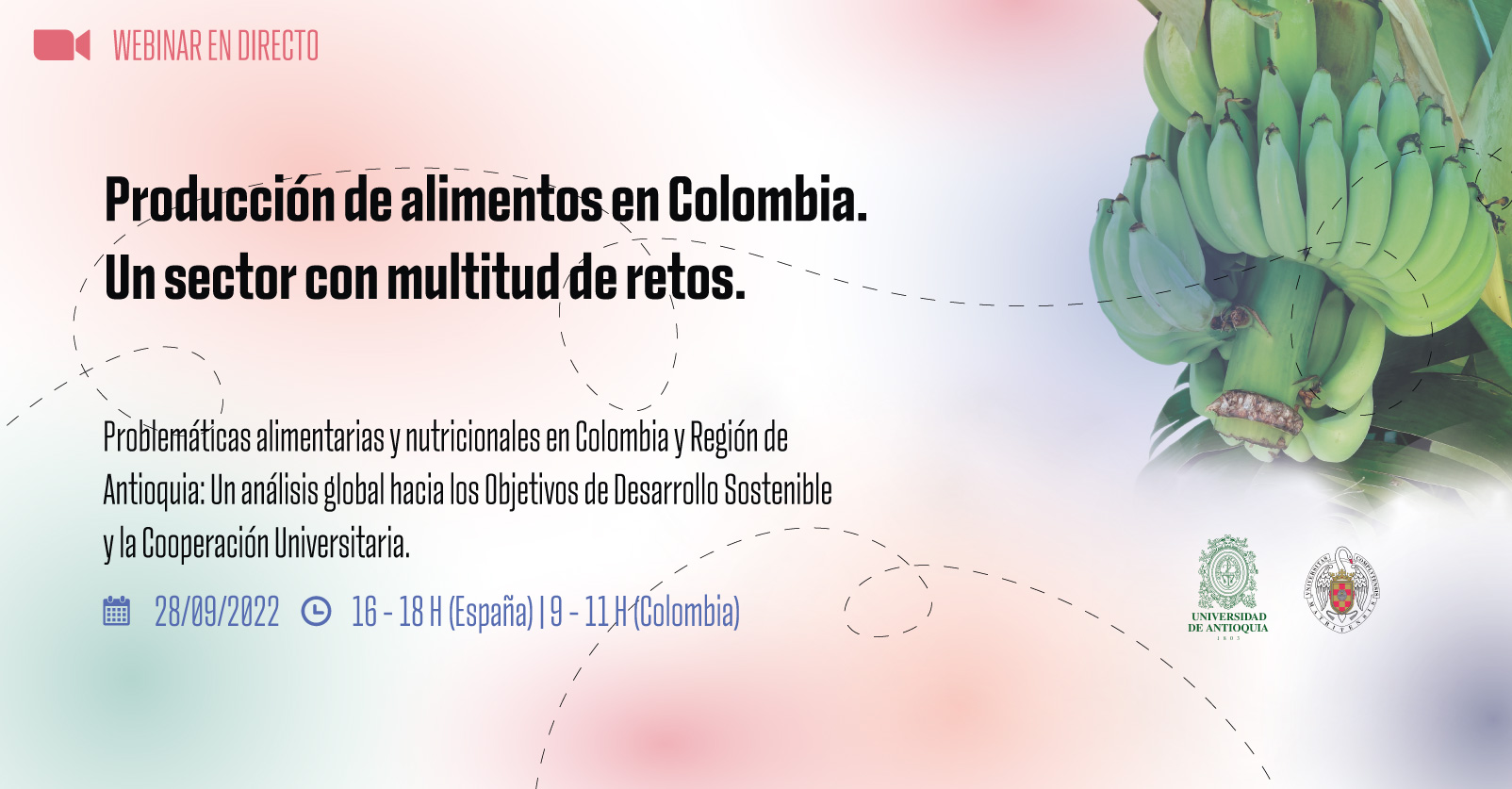 Nuevo webinar: Producción de alimentos en Colombia. Un sector con multitud de retos